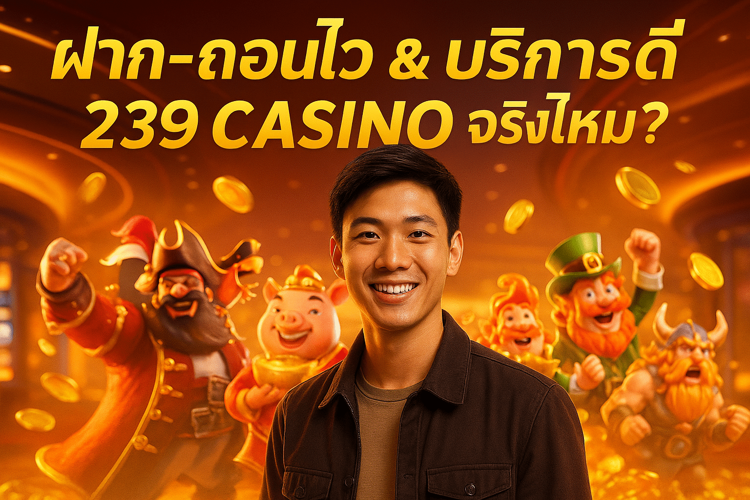 ฝาก-ถอนไว & บริการดี 239 CASINO จริงไหม?