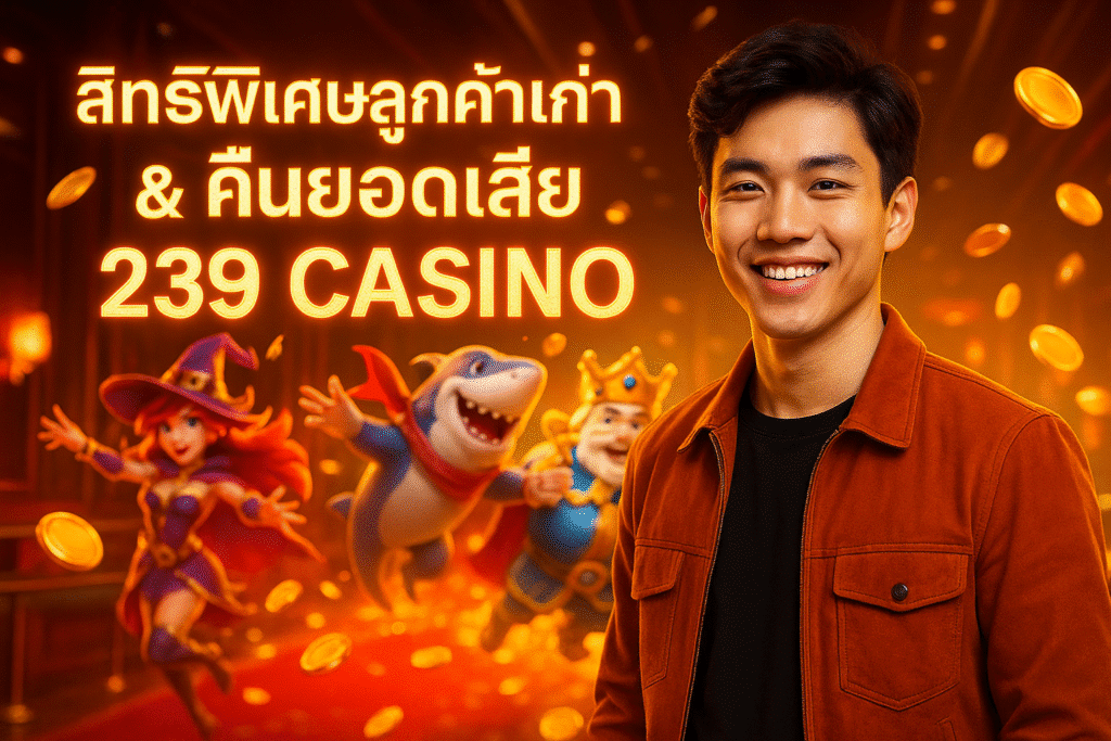 สิทธิพิเศษลูกค้าเก่า & คืนยอดเสีย 239 CASINO