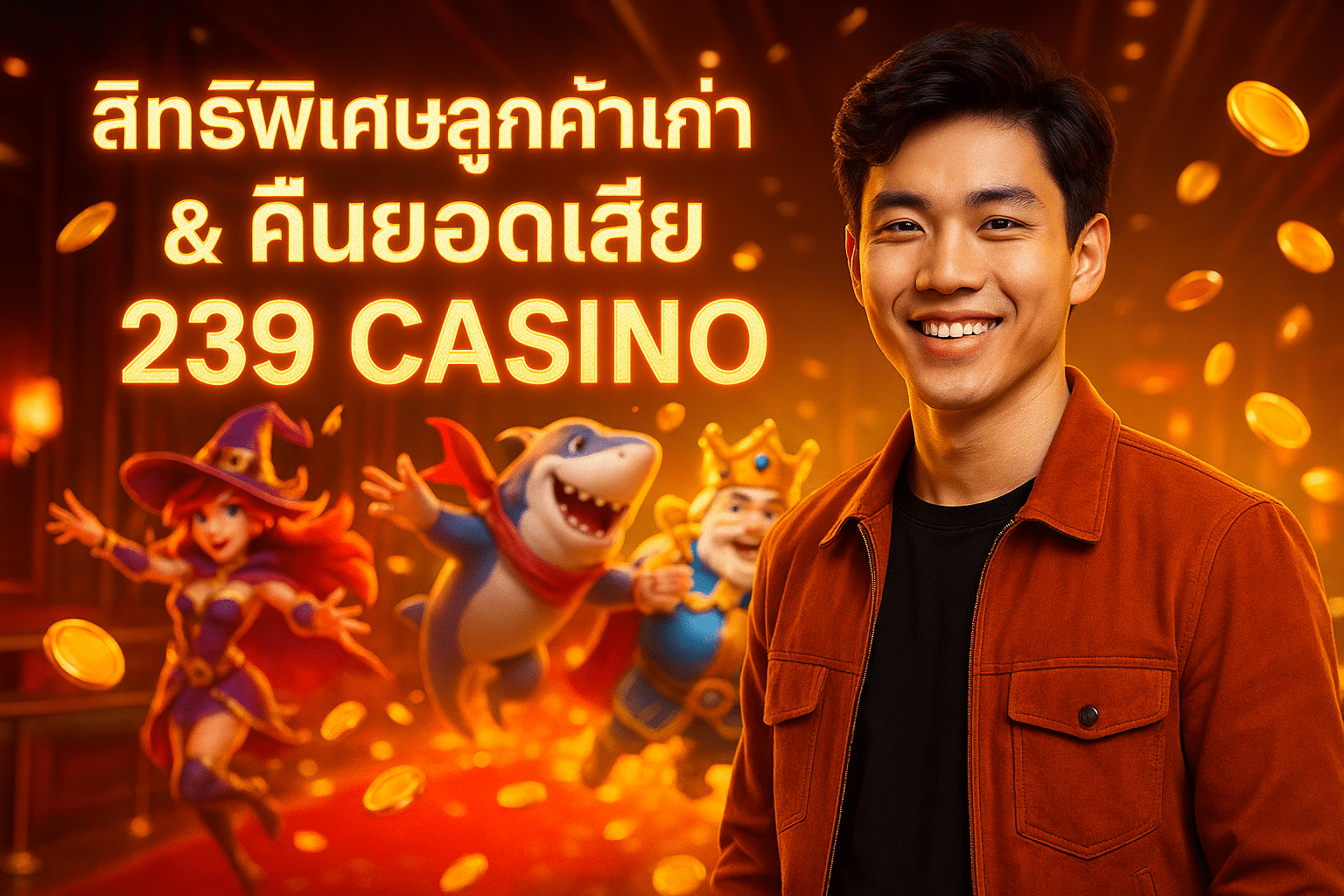 สิทธิพิเศษลูกค้าเก่า & คืนยอดเสีย 239 CASINO