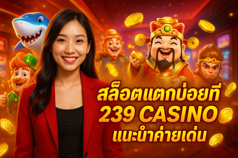 สล็อตแตกบ่อยที่ 239 CASINO แนะนำค่ายเด่น